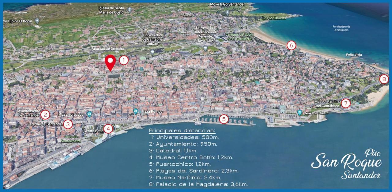 Piso San Roque 3 Hab Cerca Del Centro Y Universidad Apartment Santander Bagian luar foto